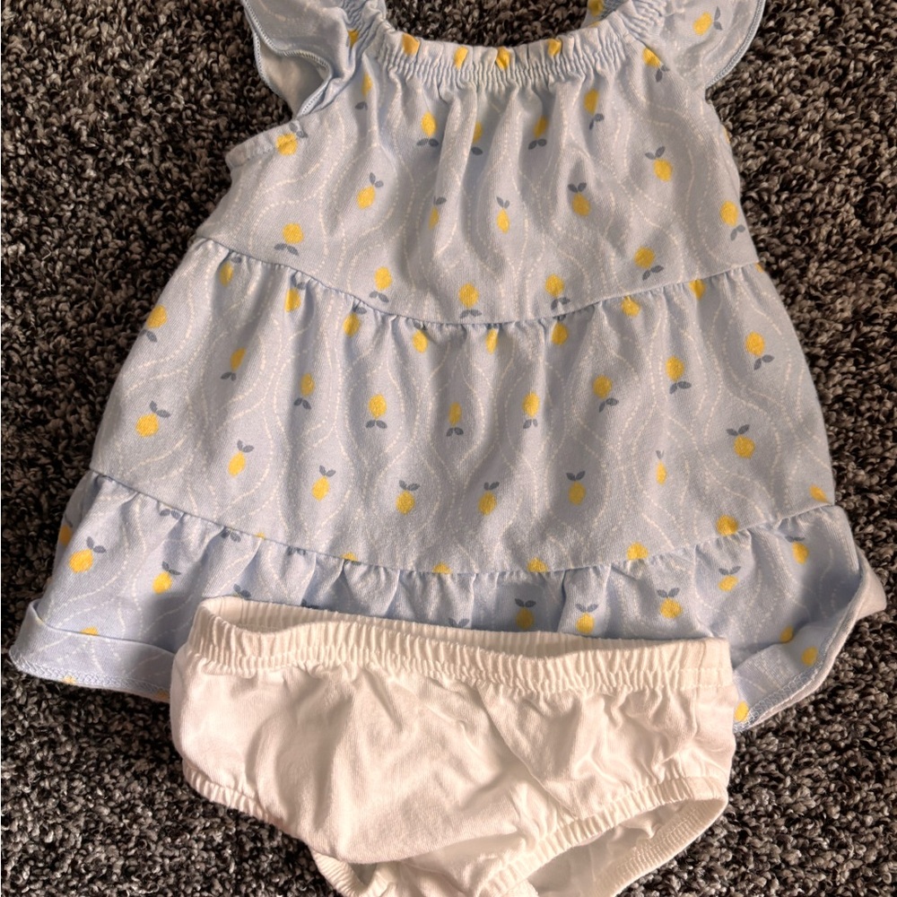 Carter's Light Blue and Yellow Lemon Set